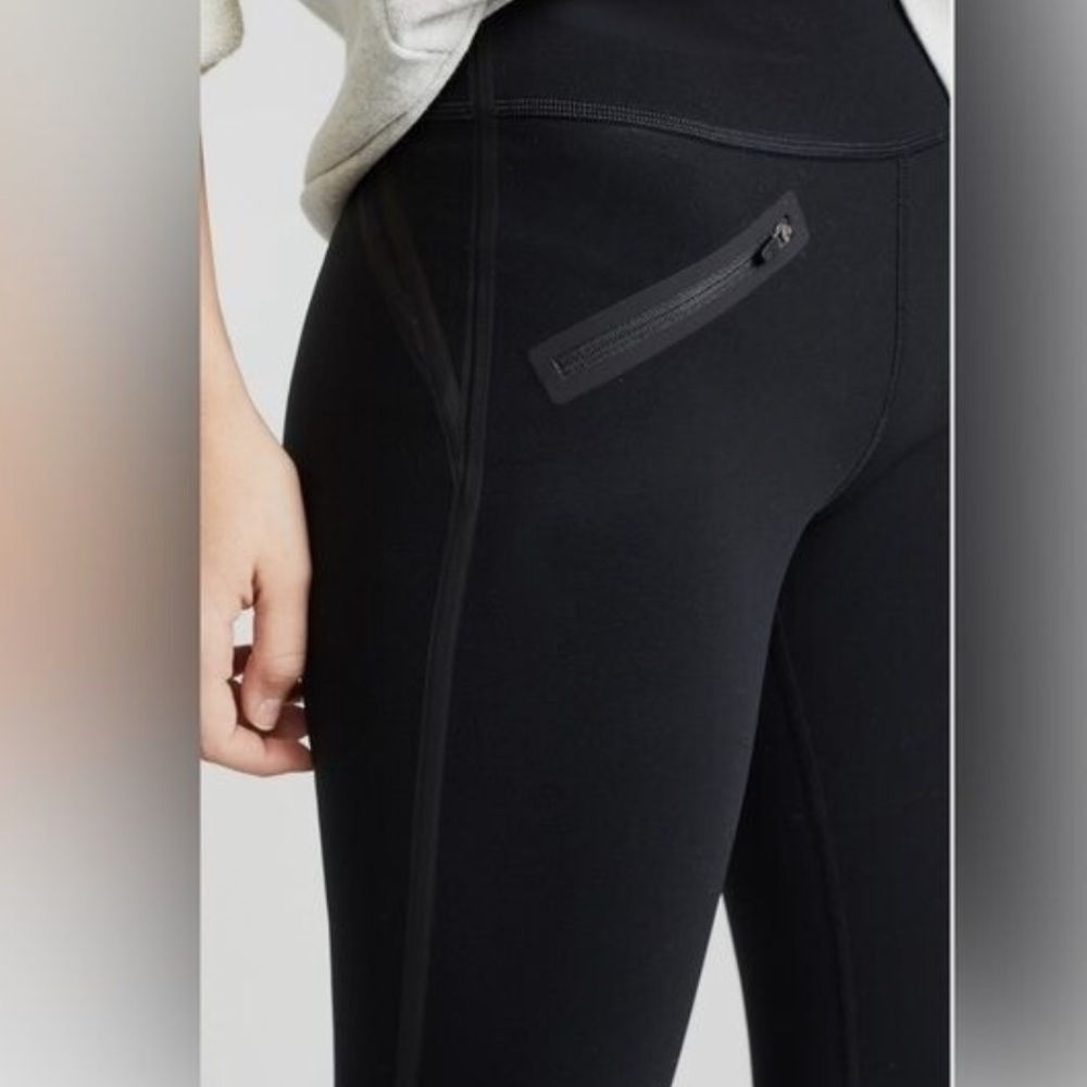 SPANX Every Wear Tech Tape Support Compression Black Leggings Size M - Picture 3 of 15
